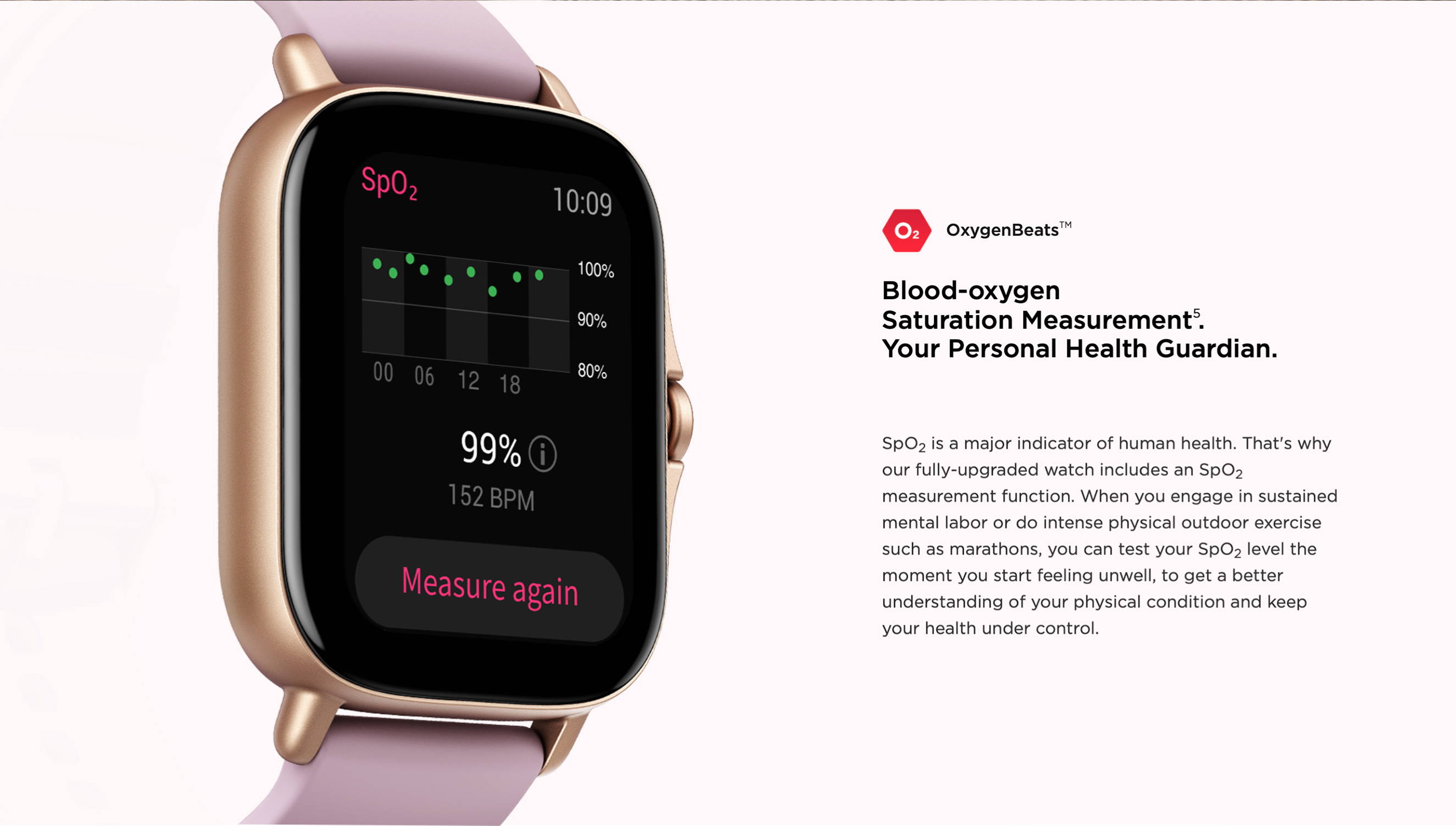Smartwatch xiaomi amazfit gts pink cheap
